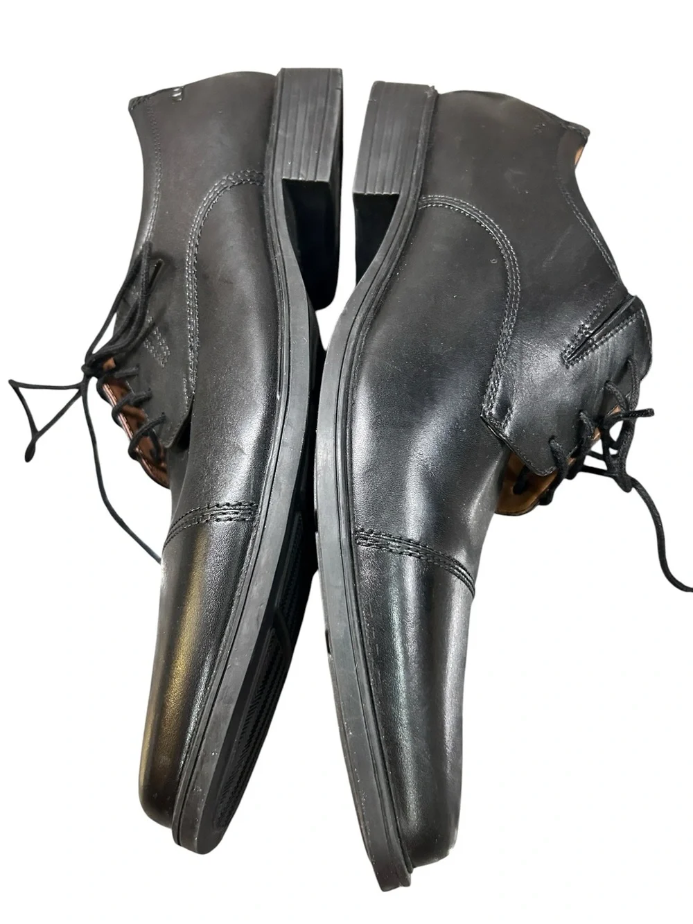 Men’s Clarks Collection Black Cap Toe Oxford Dress Shoes Size 13